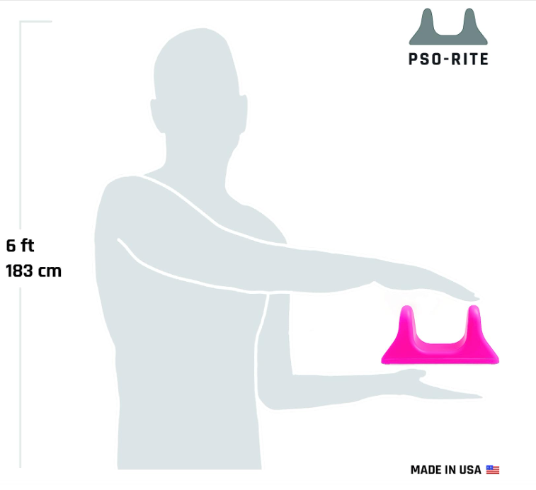 PSO-RITE Psoas Muscle Release Tool – Made in USA, Patented Deep Tissue Massage Device for Your Back, Hip Flexor & Trigger Point Relief, Night Black